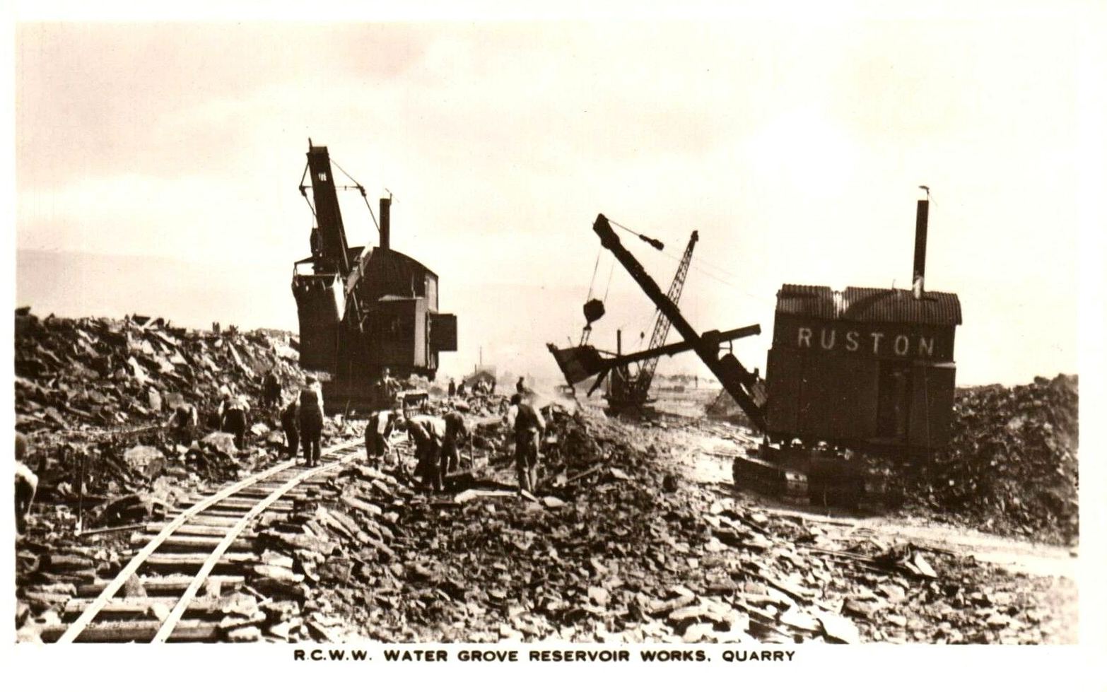 Water Grove Reservoir Works Quarry c1930